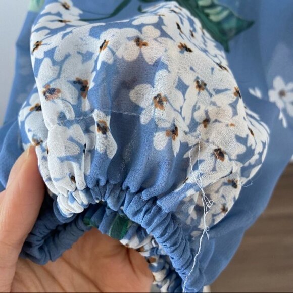 KEEPSAKE the label Wild Thoughts Playsuit In Dusty Blue Floral - Picture 4 of 8